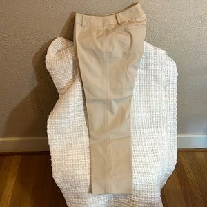 White House Black Market slim ankle pants tan color